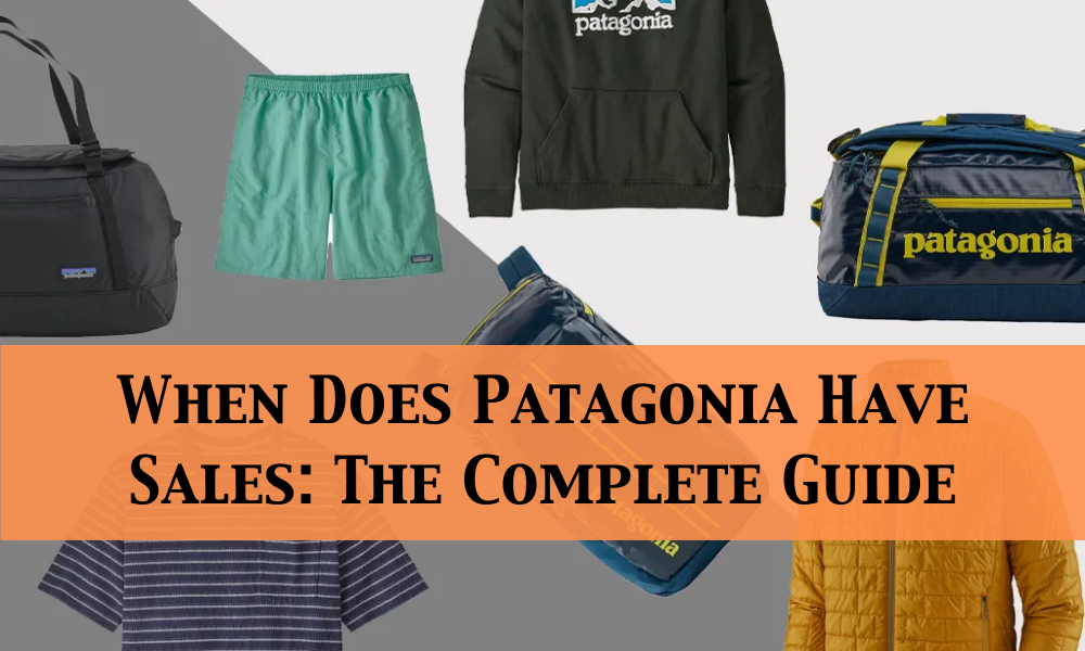 when does patagonia have sales
