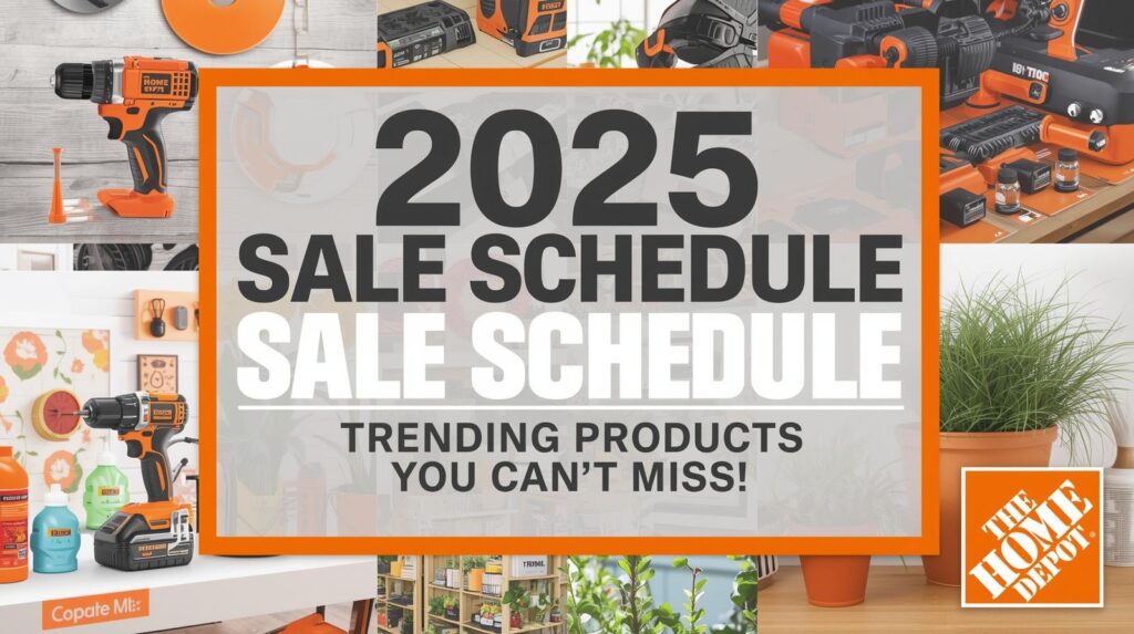 2025 Home Depot Sale Schedule: Trending Products You Can't Miss!