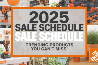 2025 Home Depot Sale Schedule: Trending Products You Can’t Miss!